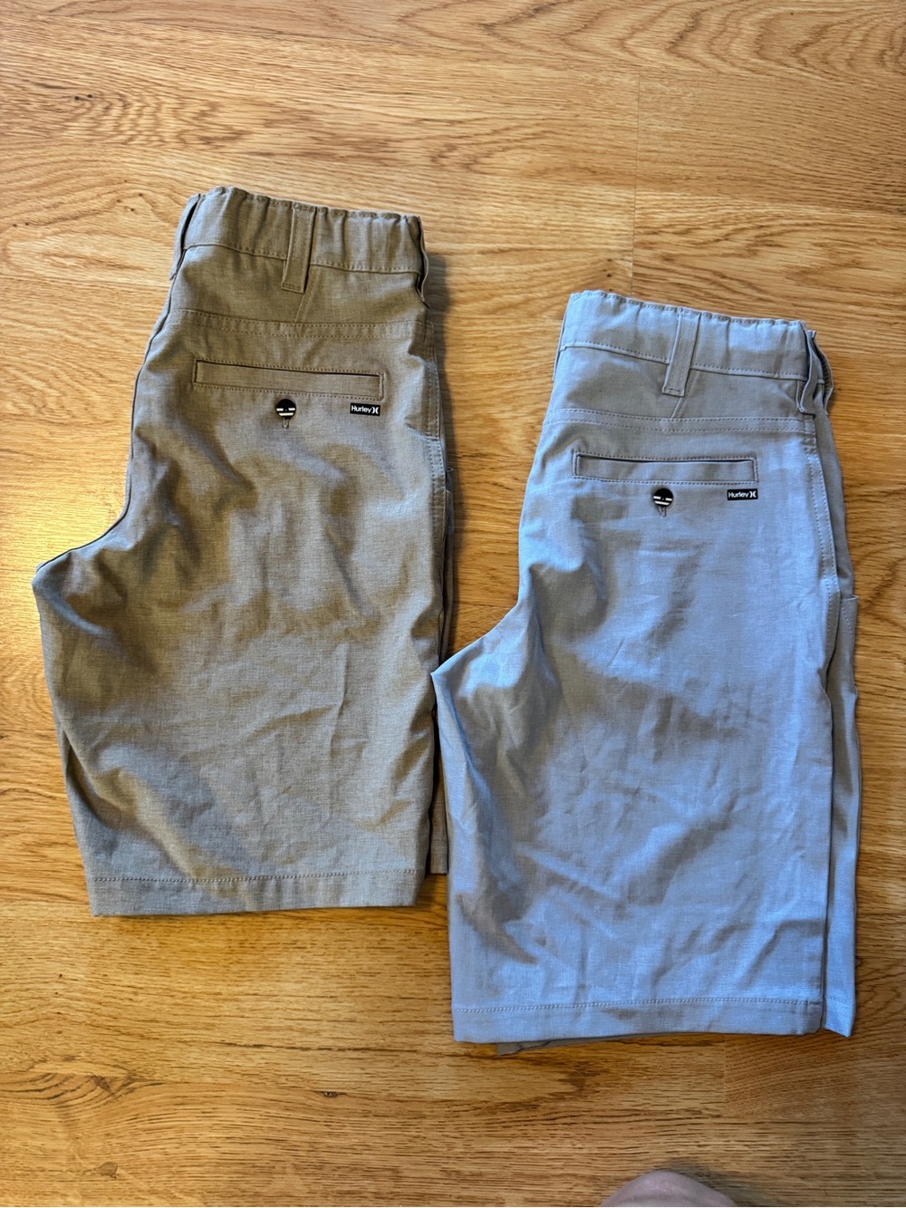 Hurley Kids Cotton Shorts - Gray and Light Blue